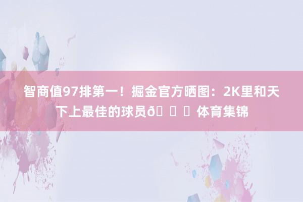 智商值97排第一！掘金官方晒图：2K里和天下上最佳的球员🃏体育集锦